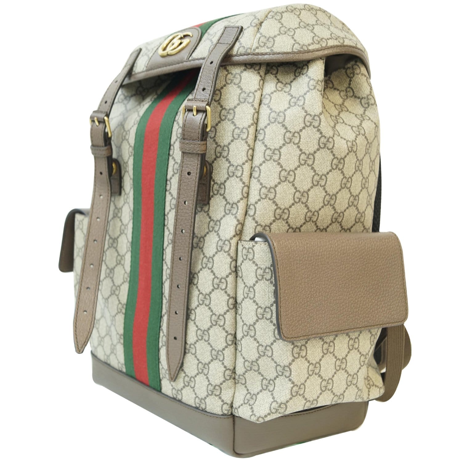 Gucci Backpack Medium GG Supreme Canvas Beige/Ebony in
