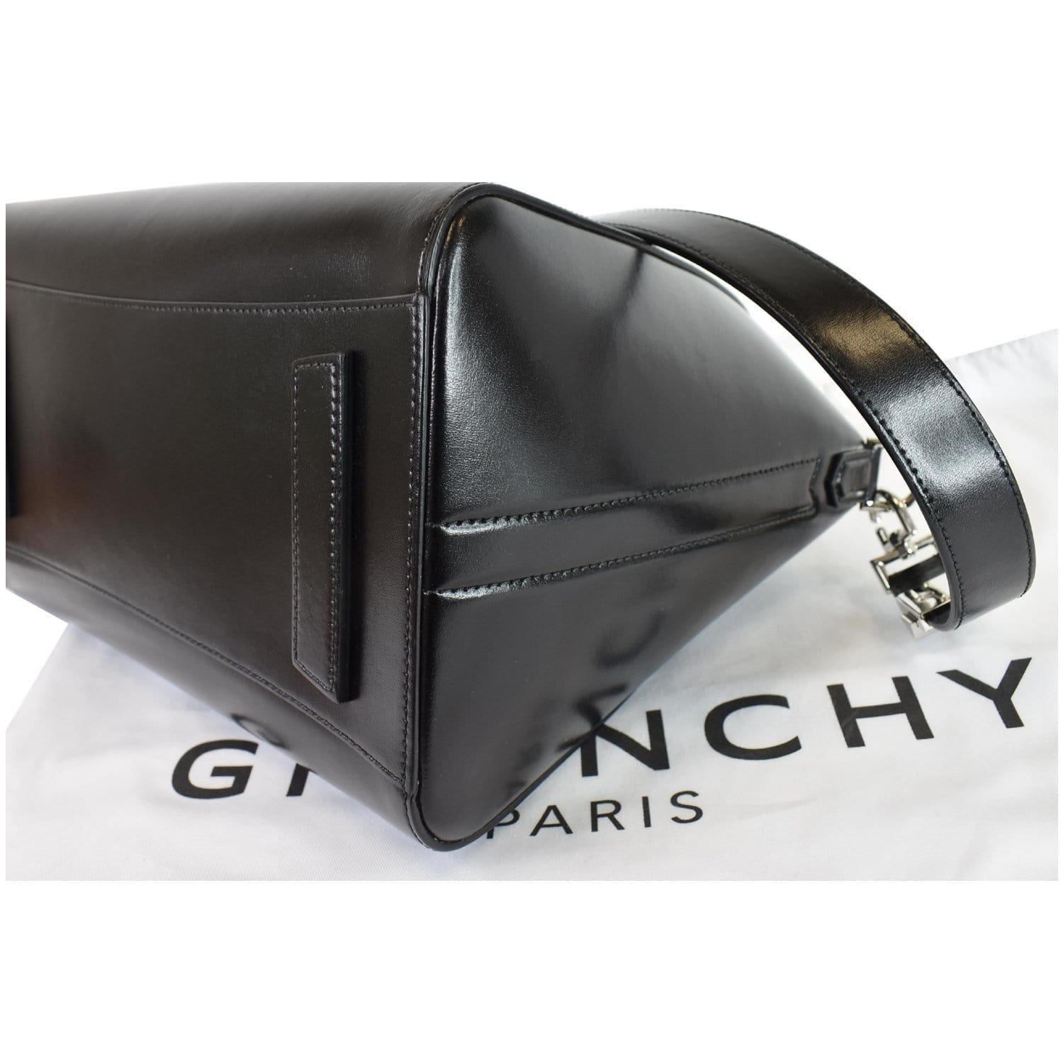 Givenchy Antigona Medium Leather Satchel Bag Black