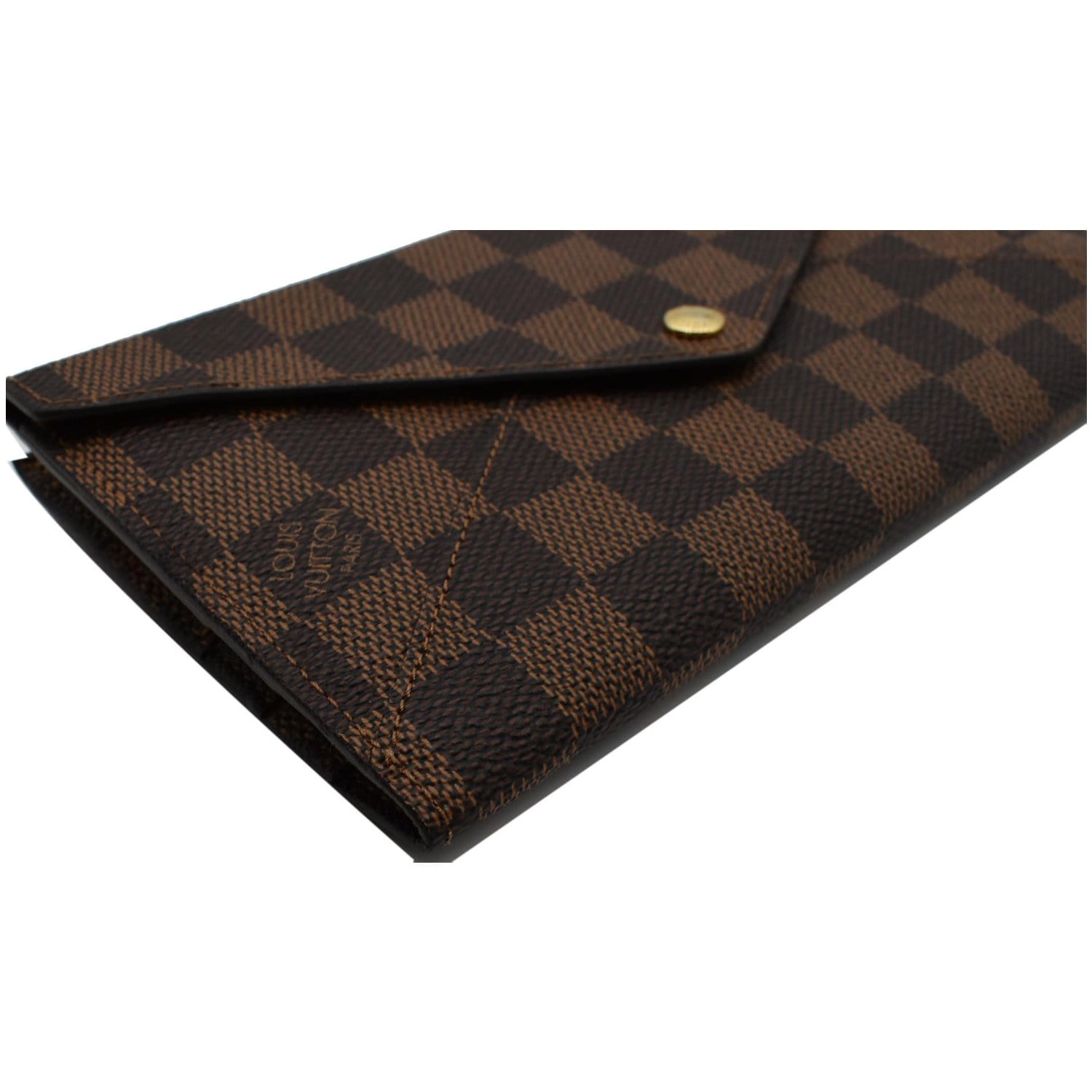 Sold at Auction: Louis Vuitton, Louis Vuitton Damier Ebene Pattern Origami  Long Wallet