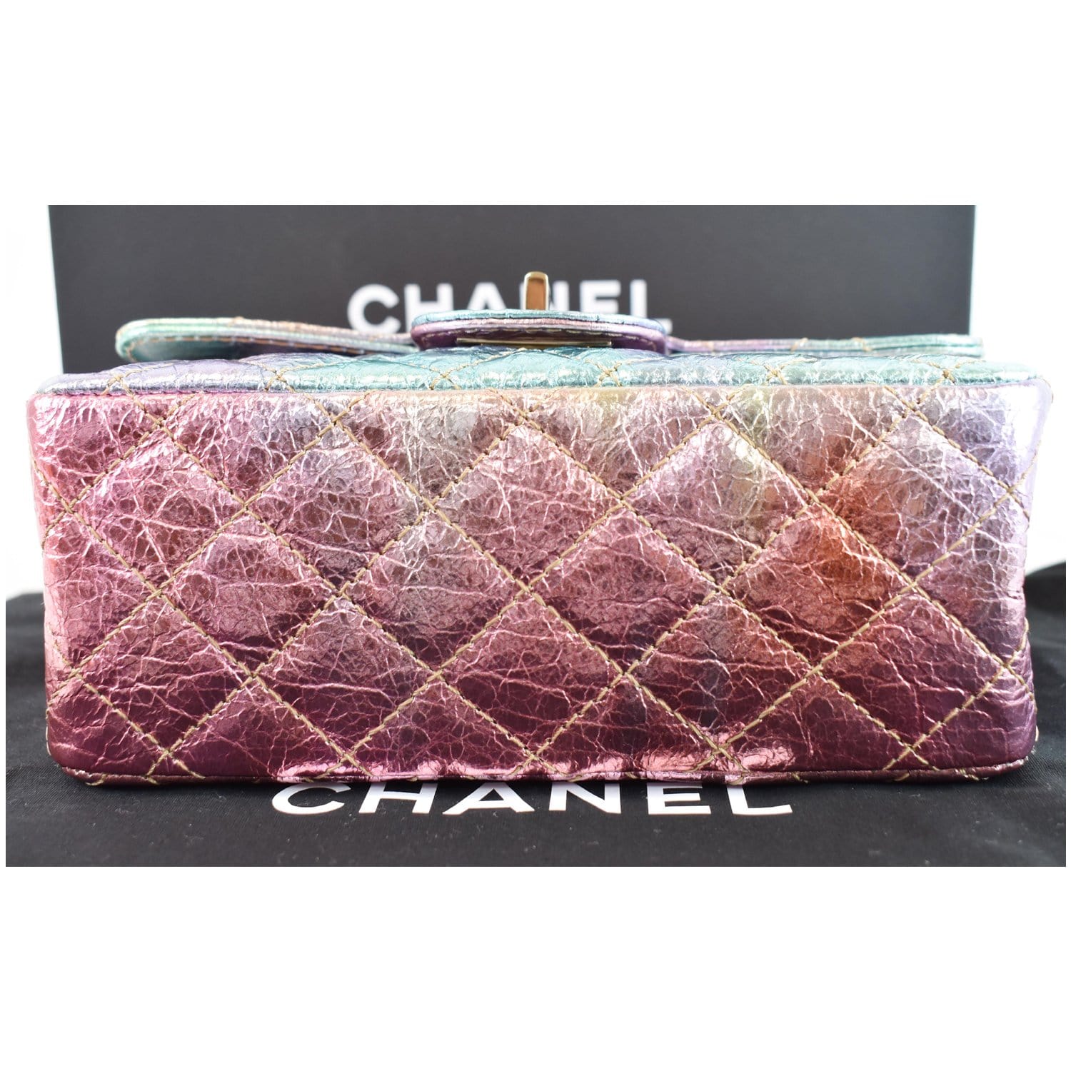 Chanel Easy Fantasy Flap Bag Quilted Multicolor Tweed Small
