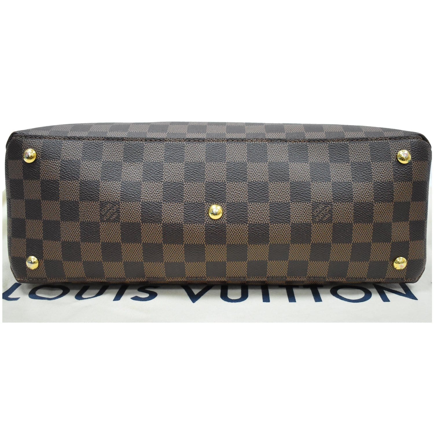 Lv riverside leather handbag Louis Vuitton Brown in Leather - 38847406