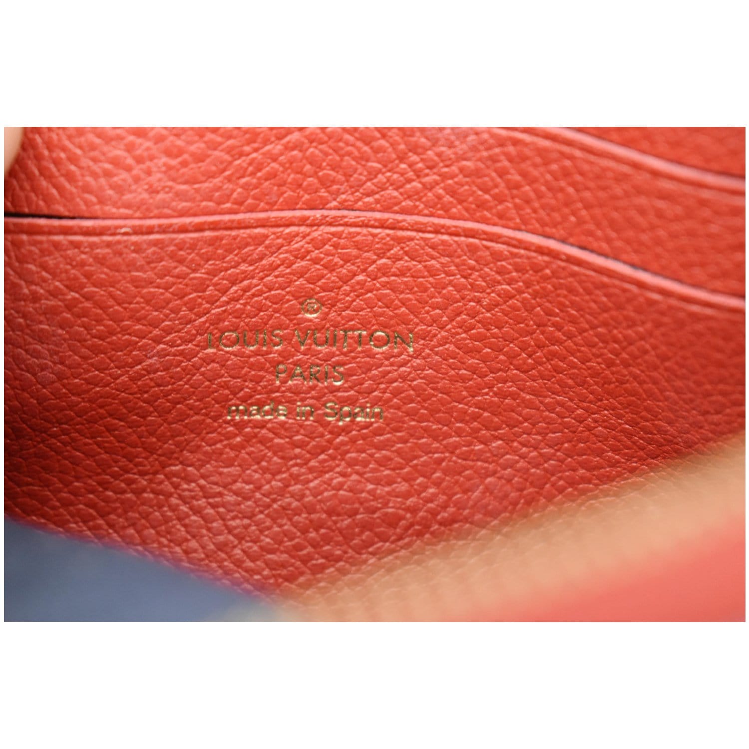 Brand New Louis Vuitton Double Zip Pochette In Pink Monogram Empreinte  Leather