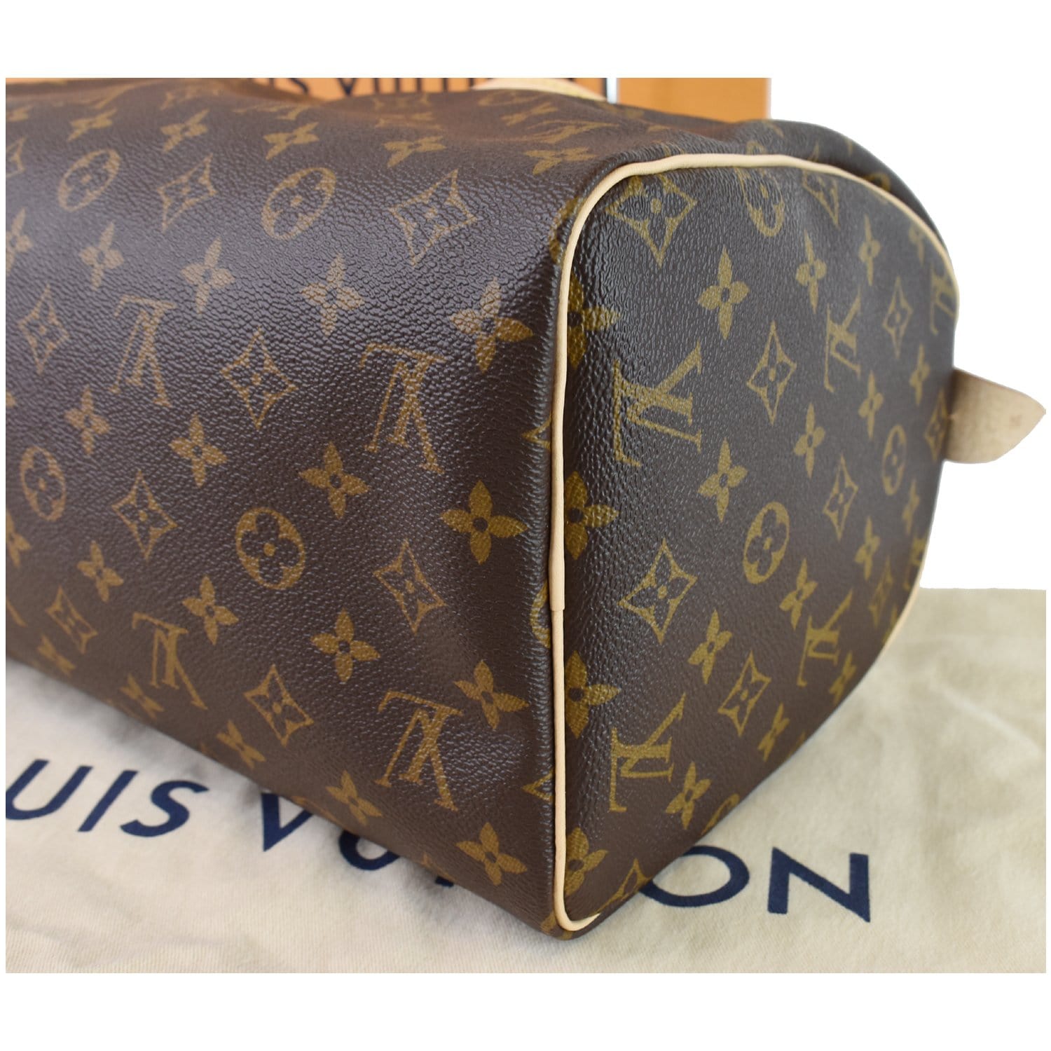 Louis Vuitton Pre-Owned Monogram Canvas Leather Speedy 30 cm Bag