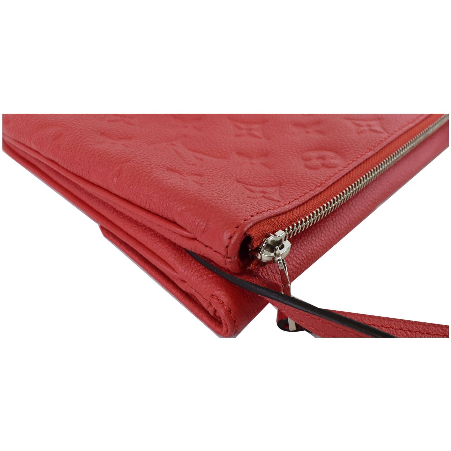 Red Louis Vuitton Monogram Empreinte Twice Crossbody Bag