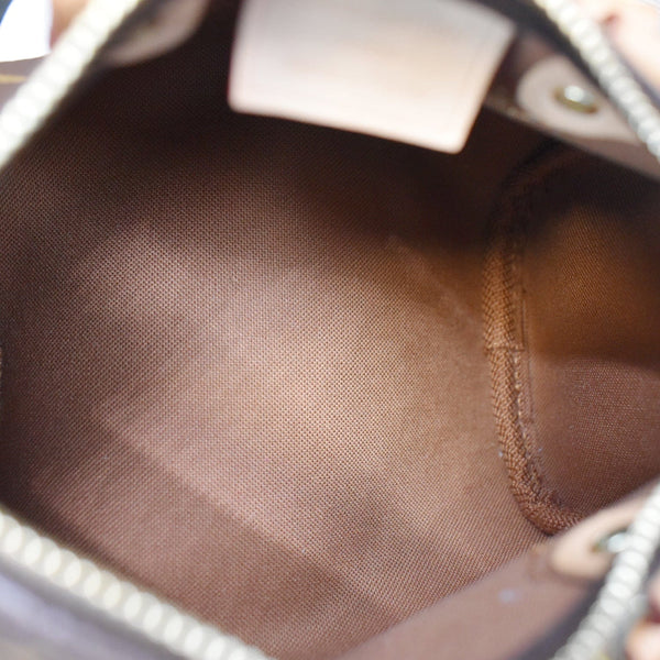 Louis Vuitton Nano Speedy in Monogram canvas Brown Cloth ref