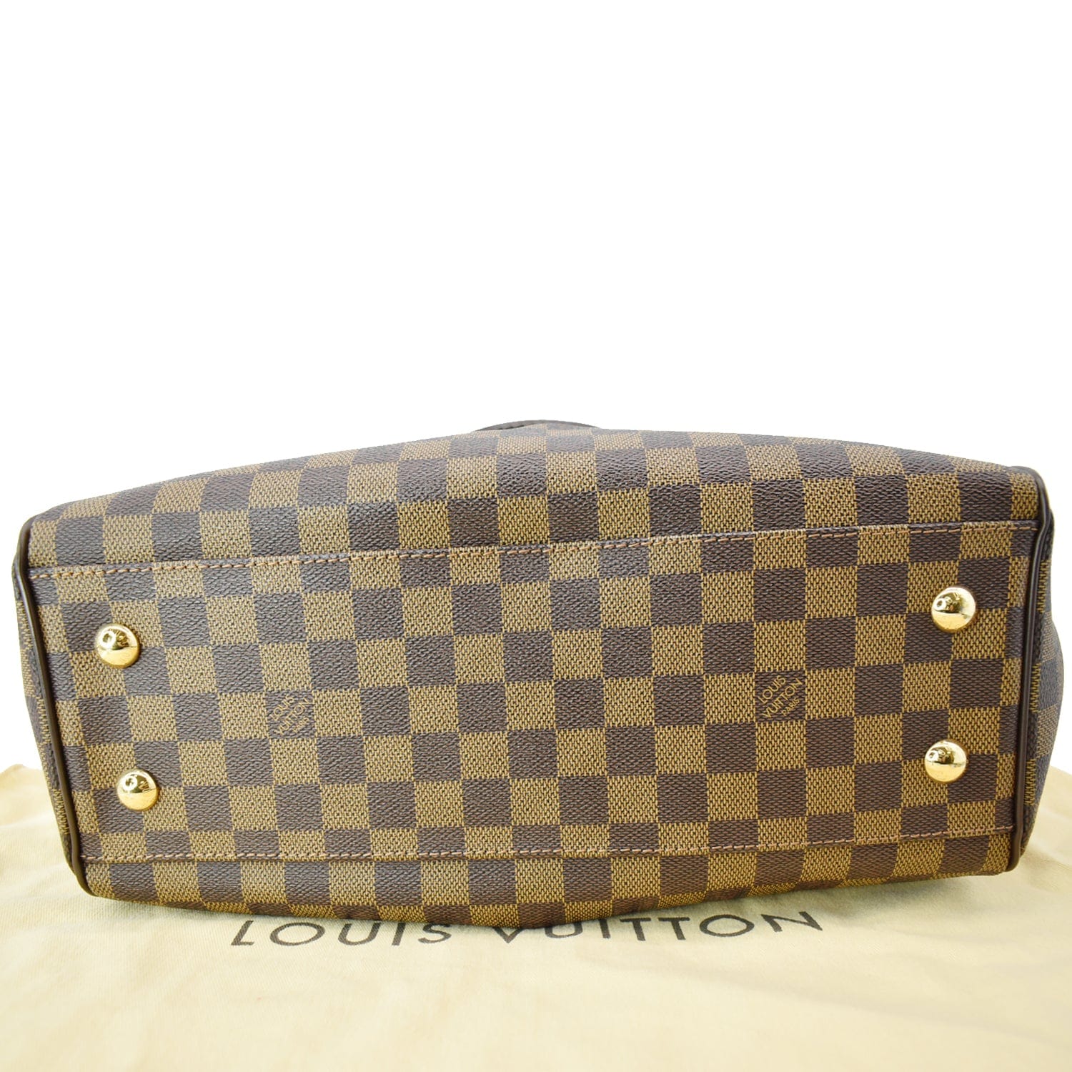 Louis Vuitton Brown, Pattern Print Damier Ebene Trevi PM