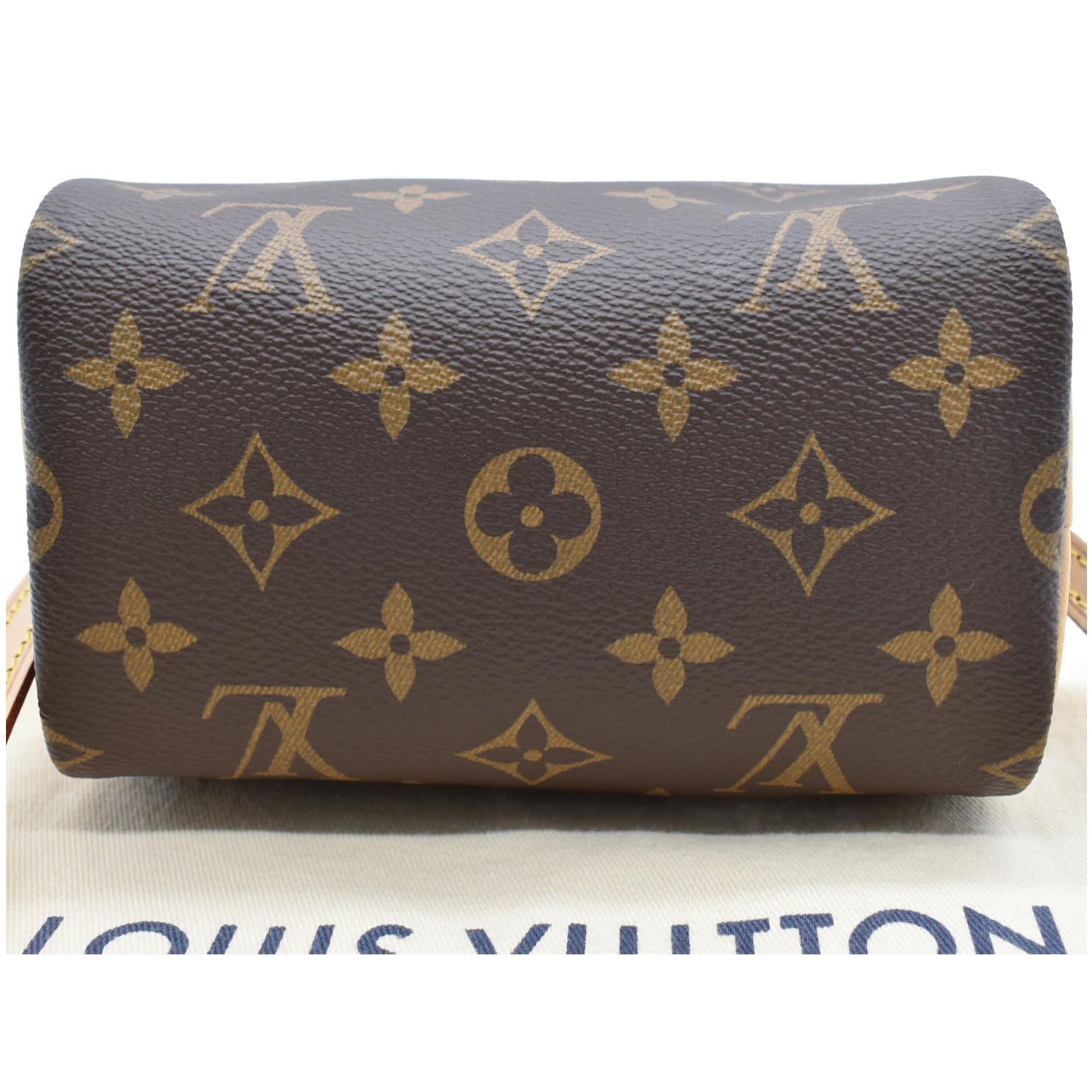 Louis Vuitton Nano Speedy Mini Brown Monogram LV Logo Crossbody
