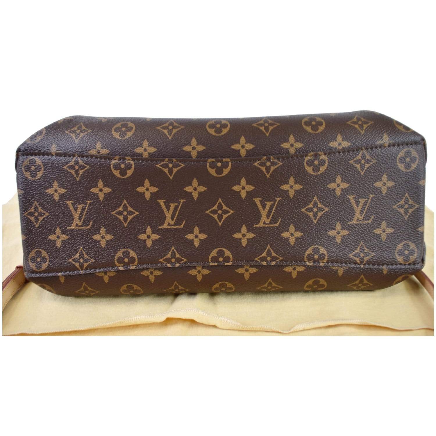 Rivoli cloth handbag Louis Vuitton Brown in Cloth - 36035745