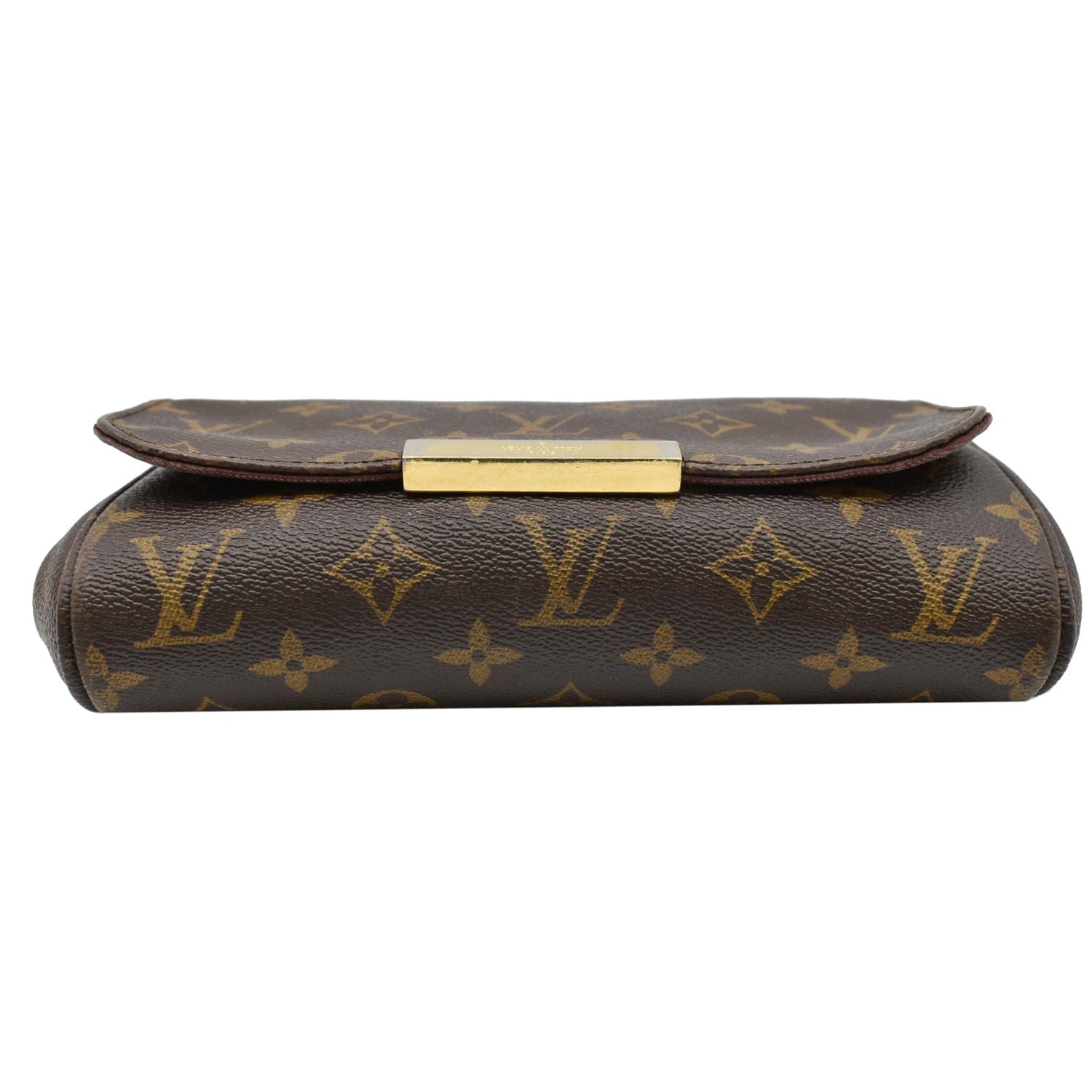 Leather clutch bag Louis Vuitton Brown in Leather - 34418255