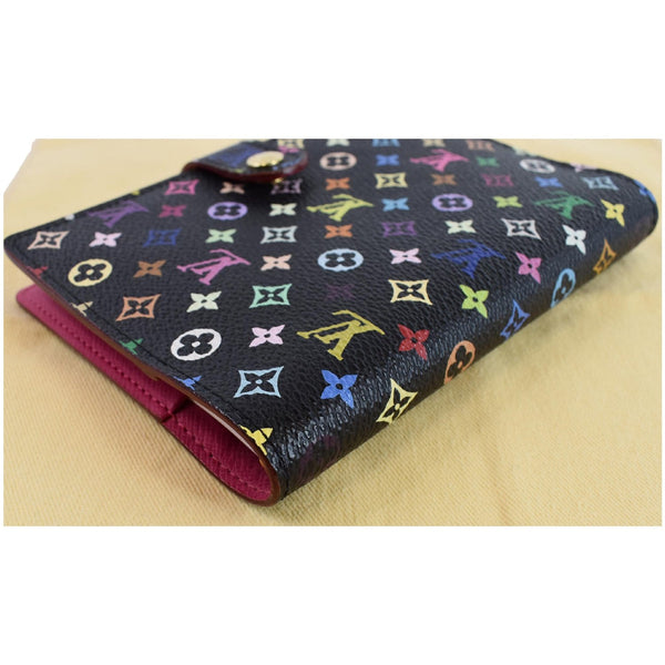 Louis Vuitton Agenda PM Multicolor Planner Cover black texture