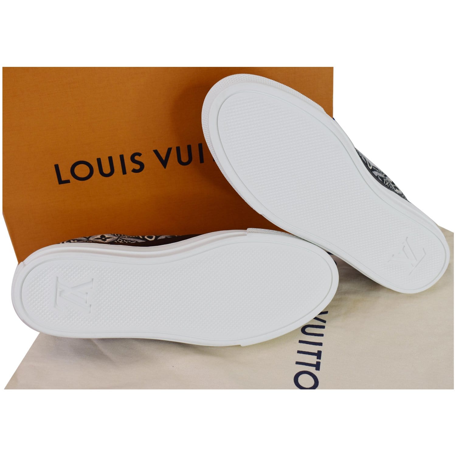 Louis Vuitton White Leather Athletic Shoes for Women