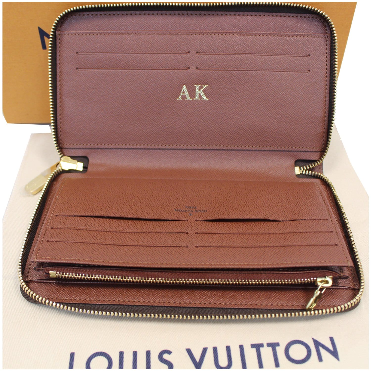 Date Code & Stamp] Louis Vuitton Monogram Long Zip Around Wallet