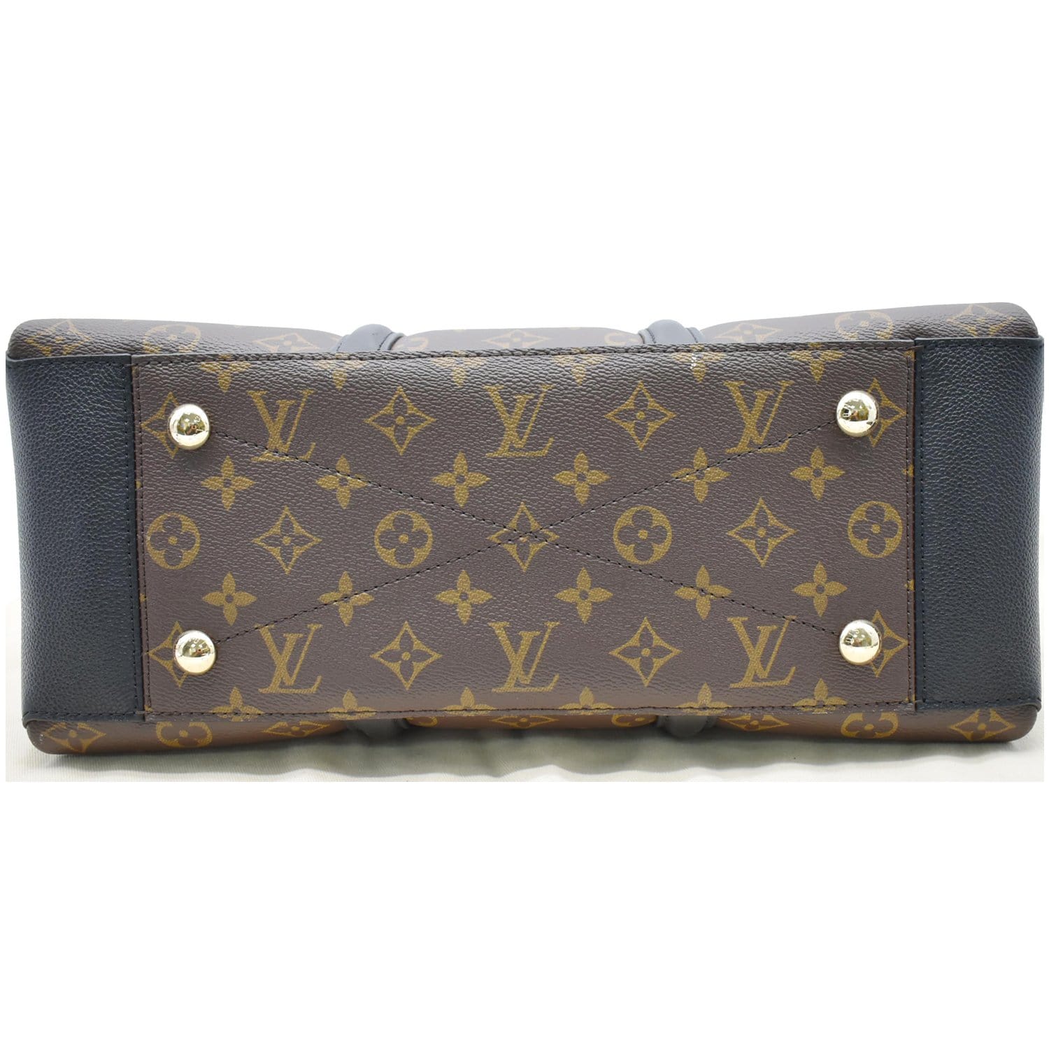 Louis Vuitton Soufflot Tote Monogram Canvas with Leather MM at 1stDibs