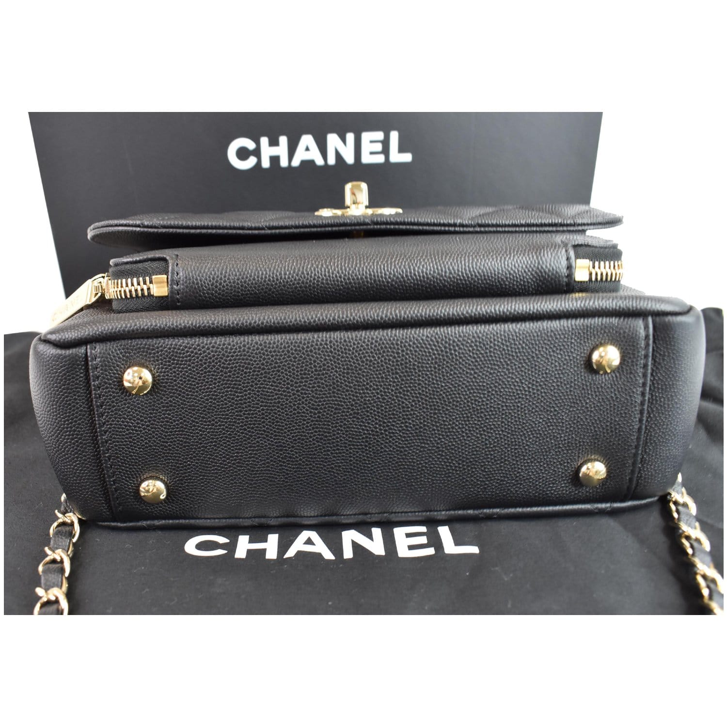 CHANEL Caviar Quilted Large Business Affinity Flap Black | FASHIONPHILE