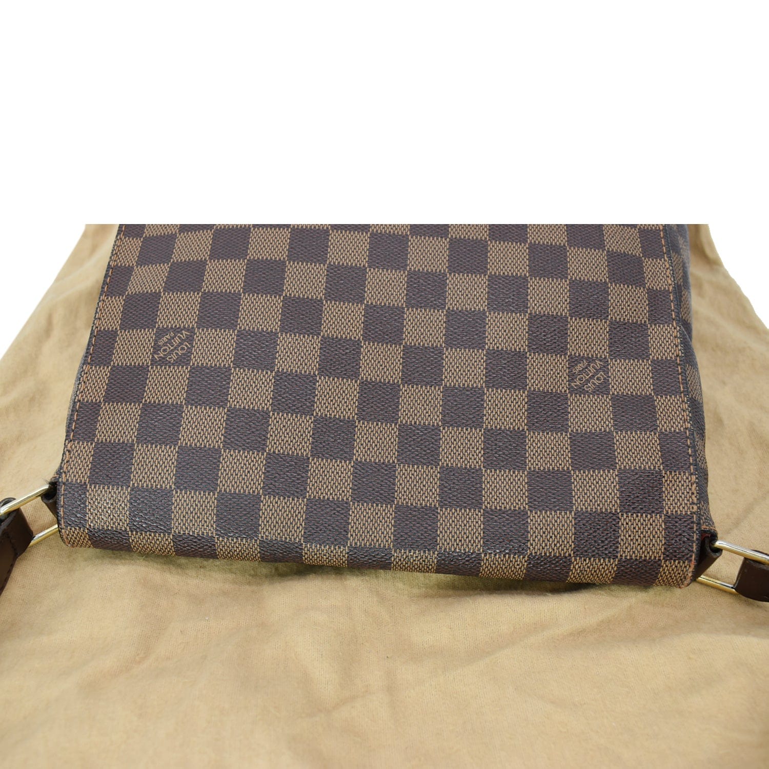Authentic Louis Vuitton Damier Ebene Musette GM (Special Order) Crossbody  Bag