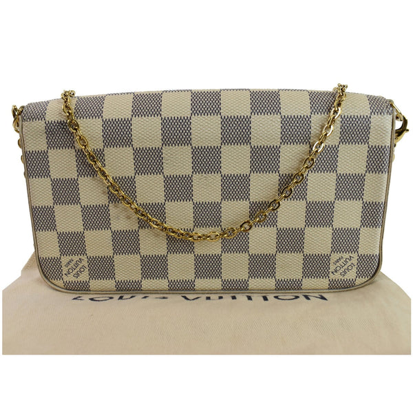 Louis Vuitton Pochette Felicie Damier Azur Bag chain