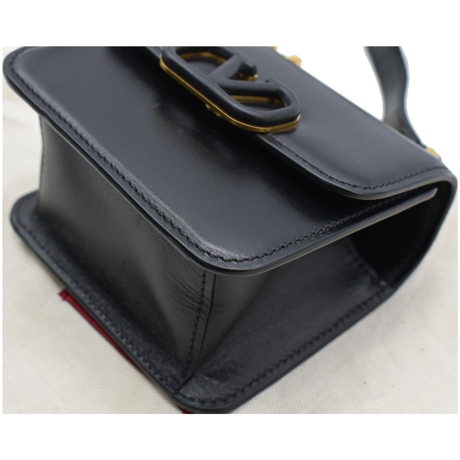 VALENTINO Garavani Vsling Micro Leather Shoulder Bag Black - Final Sal