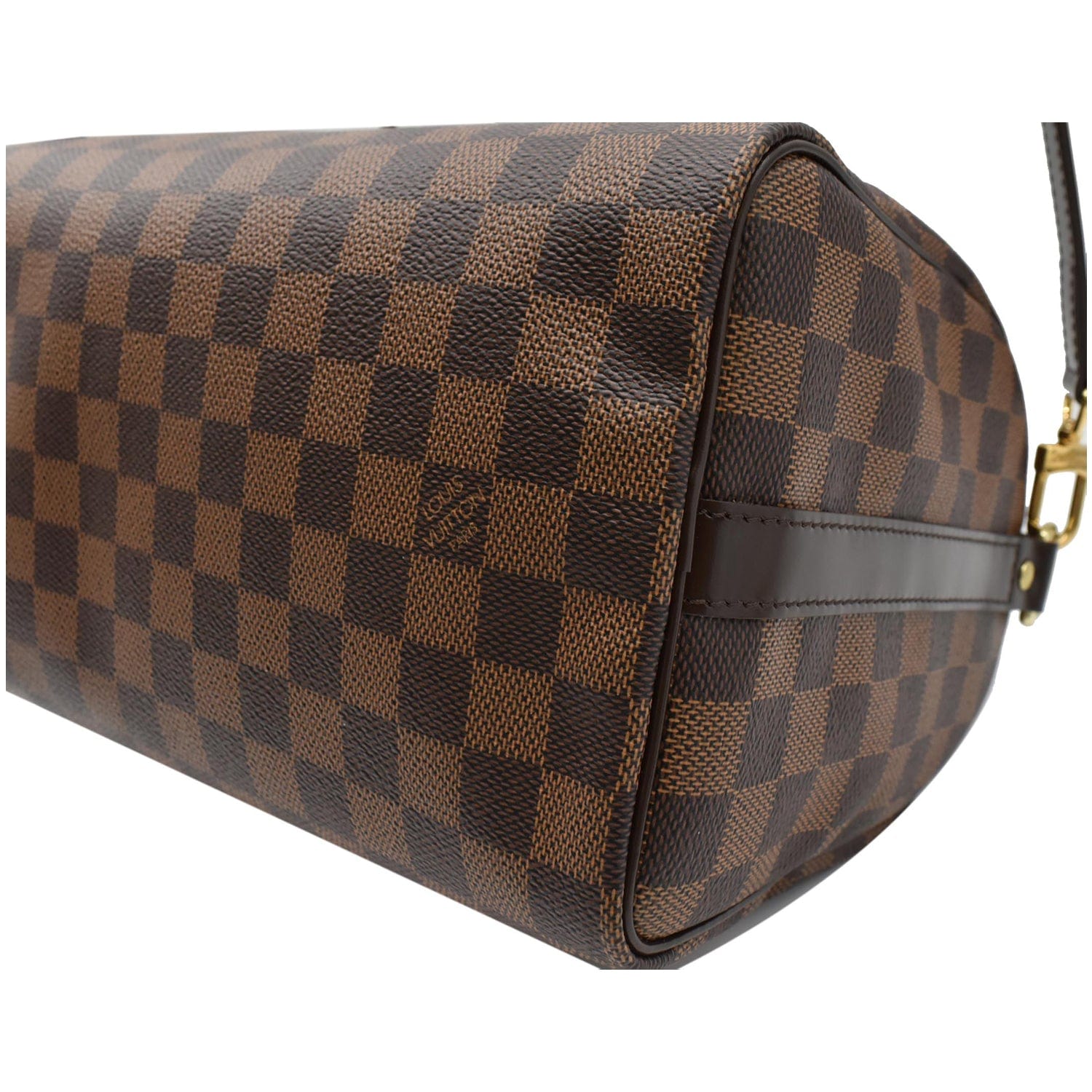 Speedy bandoulière cloth crossbody bag Louis Vuitton Brown in Cloth -  37645252