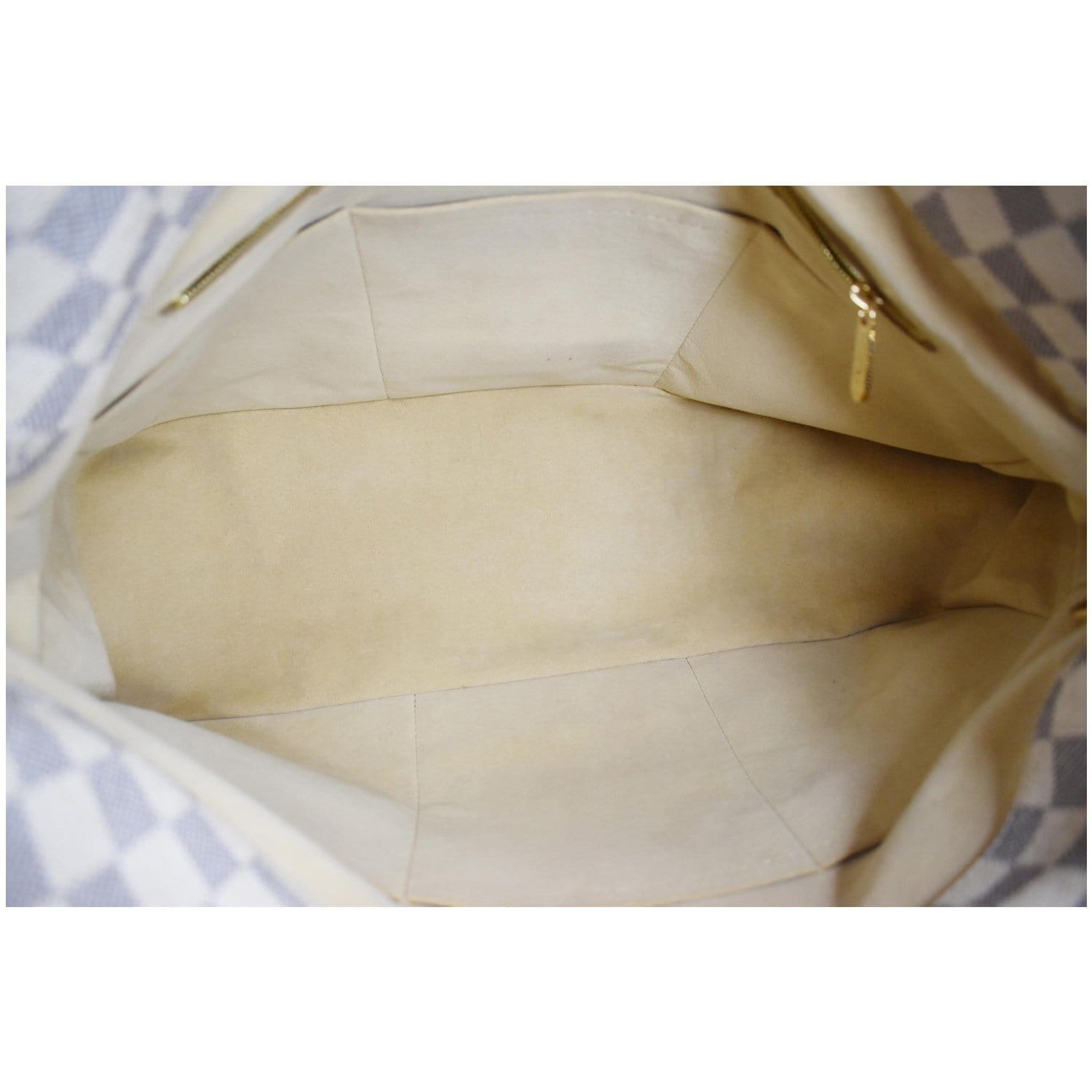LOUIS VUITTON Artsy MM Damier Azur Shoulder Bag White E4872 