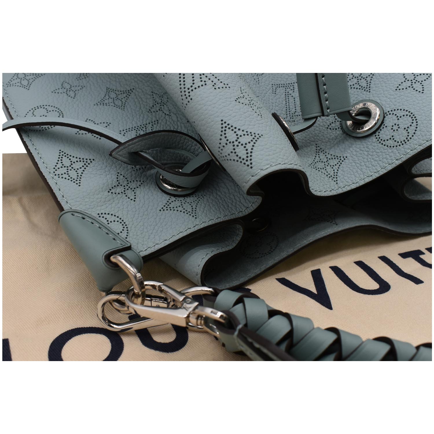 Louis Vuitton Muria Bucket Bag in 2023  Bucket bag, Perforated leather,  Leather straps