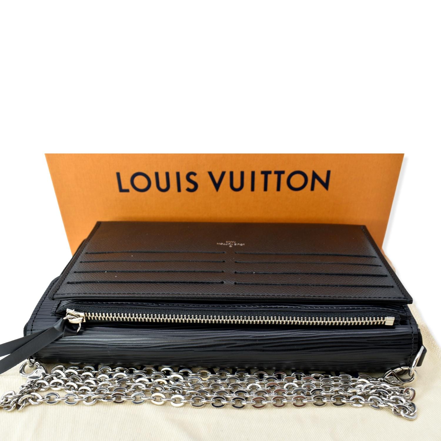 New Louis Vuitton Cards Limited Edition Black Felicie Bag