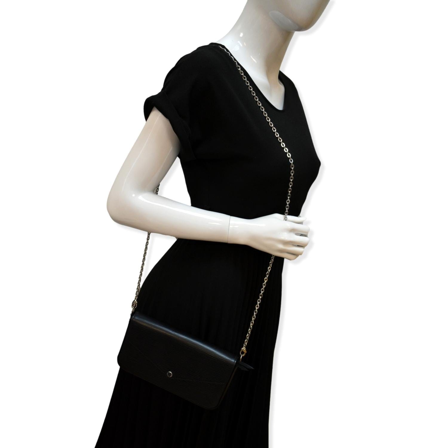 Louis Vuitton Epi Pochette Félicie w/ Insert - Black Crossbody Bags,  Handbags - LOU792087