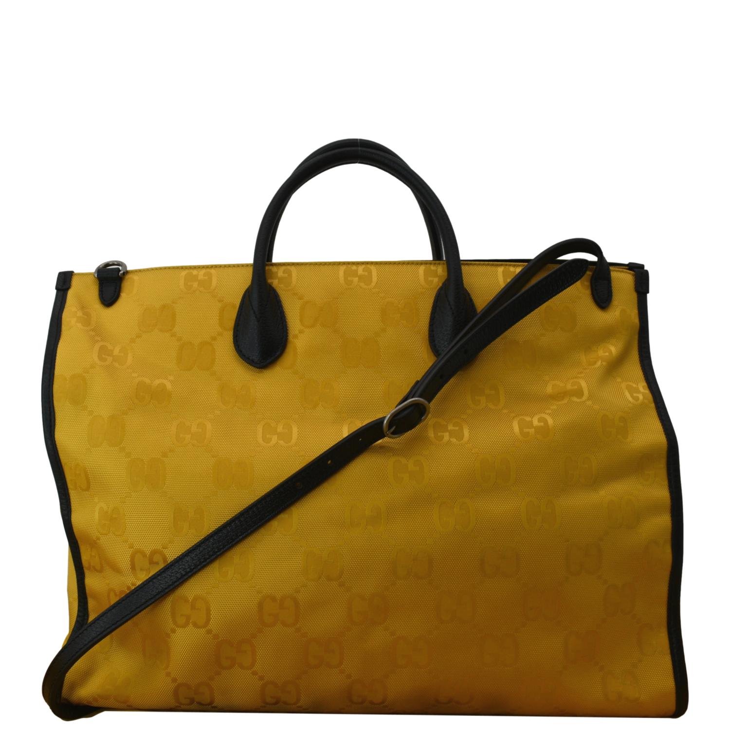 GUCCI Off The Grid GG Nylon Backpack Bag Yellow 626160