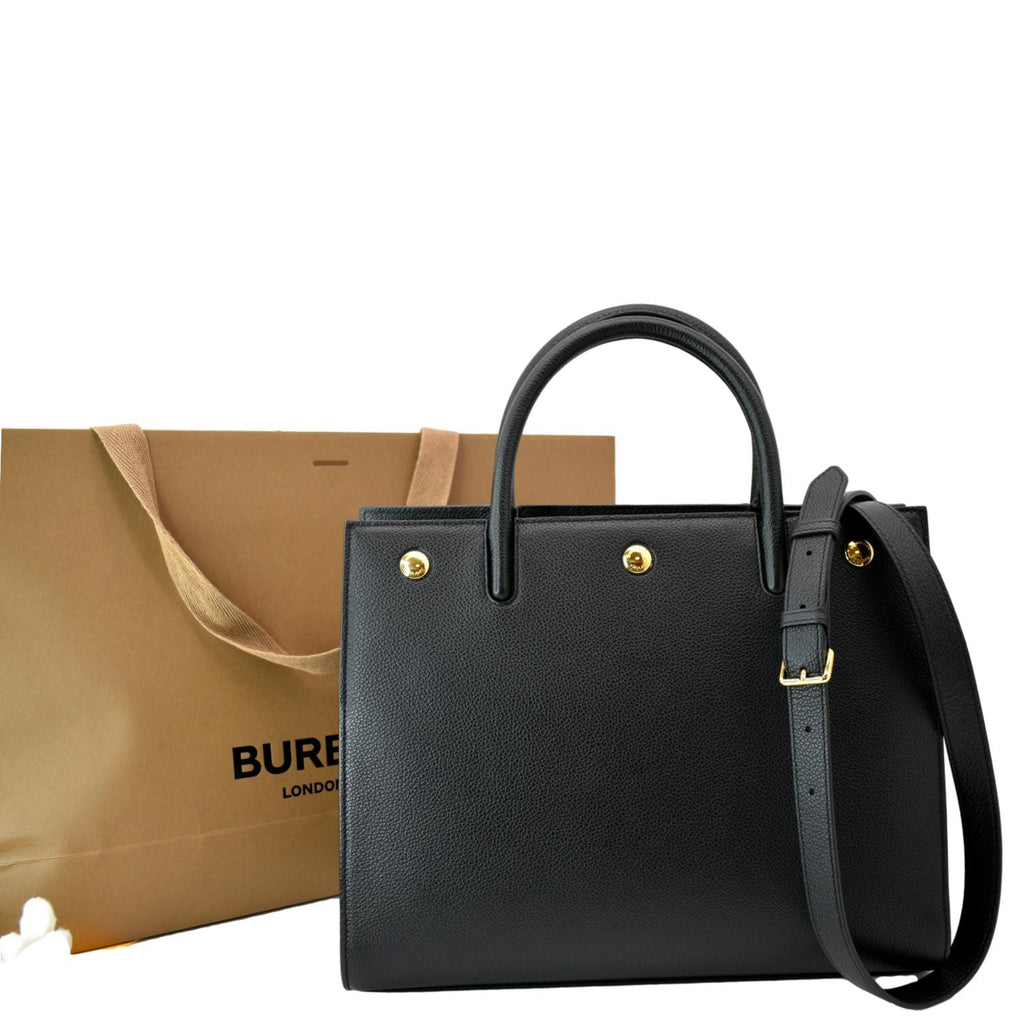 Burberry Leather Tote Bag - Black Totes, Handbags - BUR387623