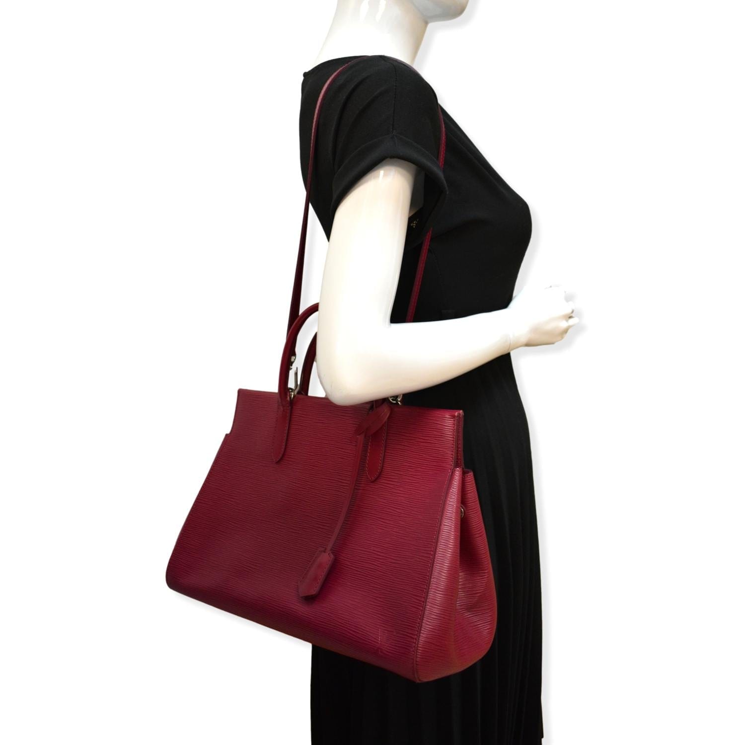 Louis Vuitton Vintage - Epi Marly MM Bag - Red - Leather and Epi