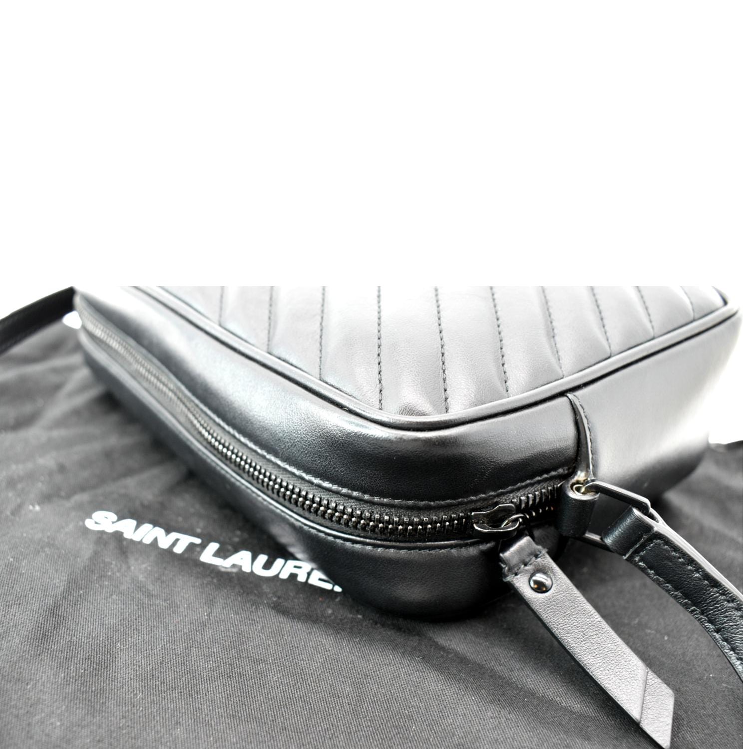 Yves Saint Laurent Lou Chevron Leather Camera Crossbody Bag