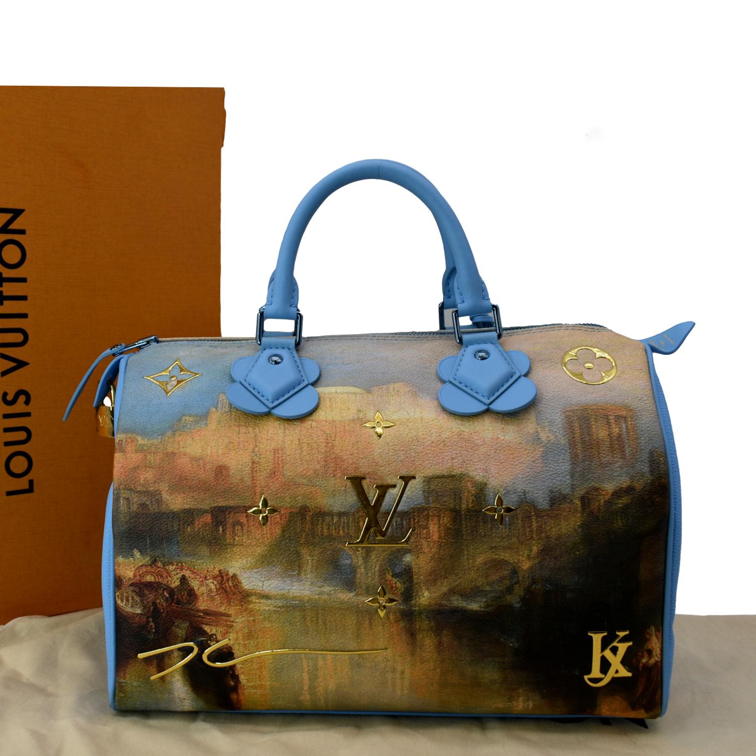 Louis Vuitton Speedy Handbag Limited Edition Jeff Koons Monet
