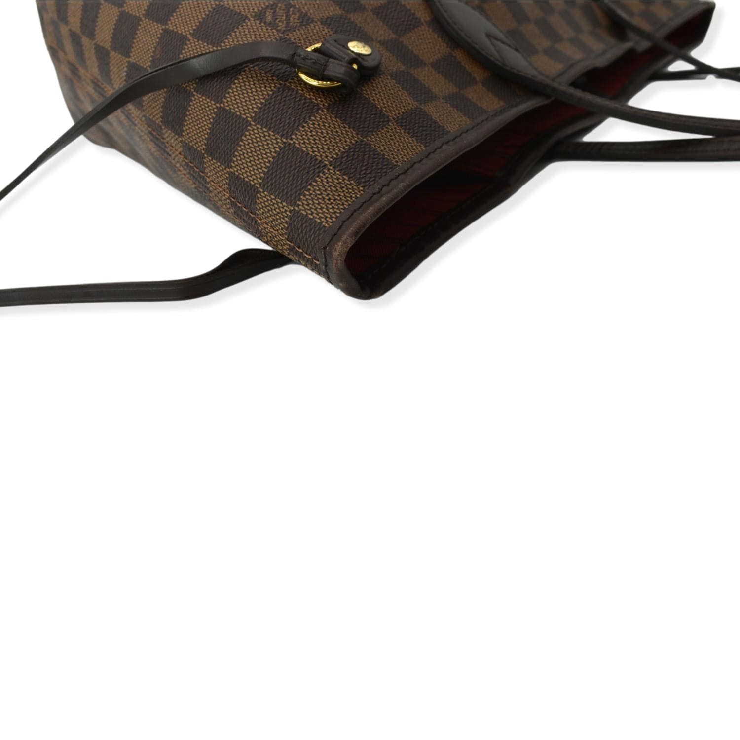 Neverfull leather tote Louis Vuitton Brown in Leather - 23876231