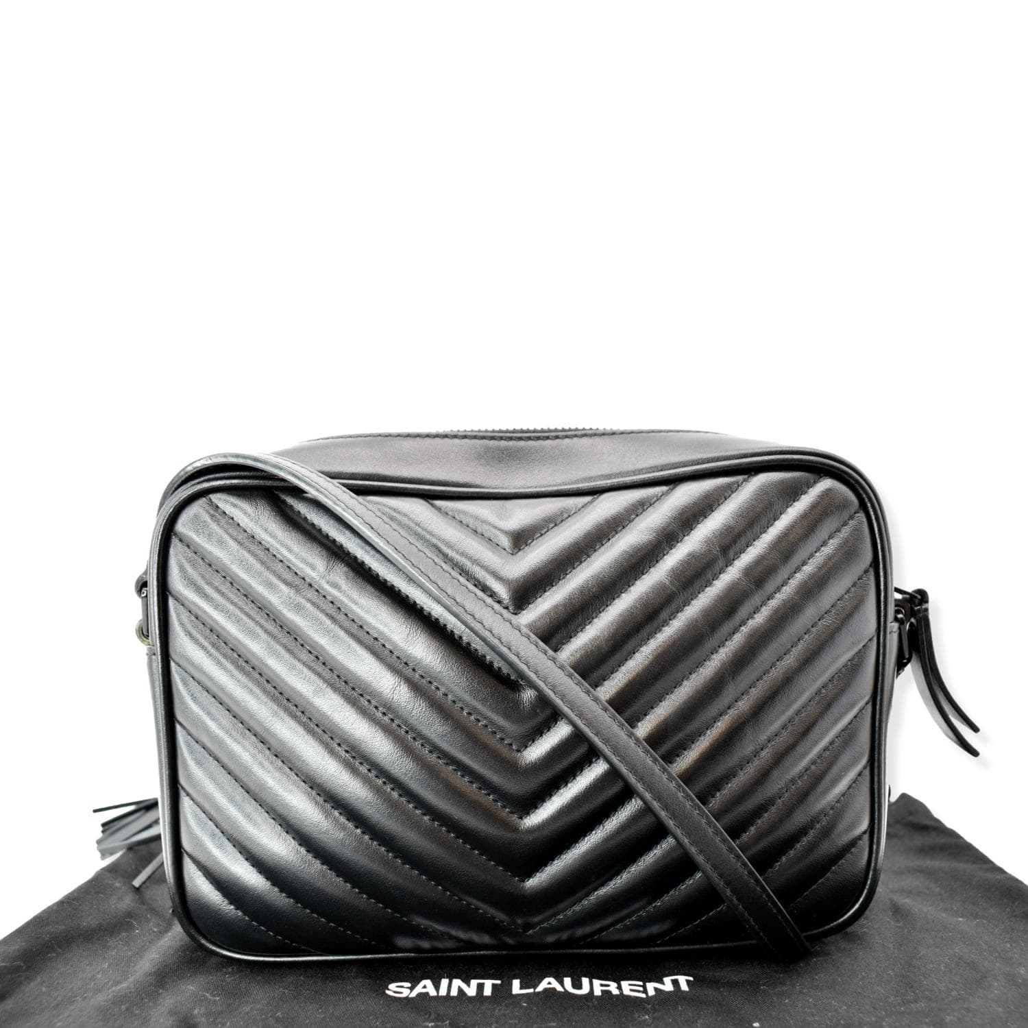 Saint Laurent Lou Medium Monogram Calfskin Camera Crossbody Bag