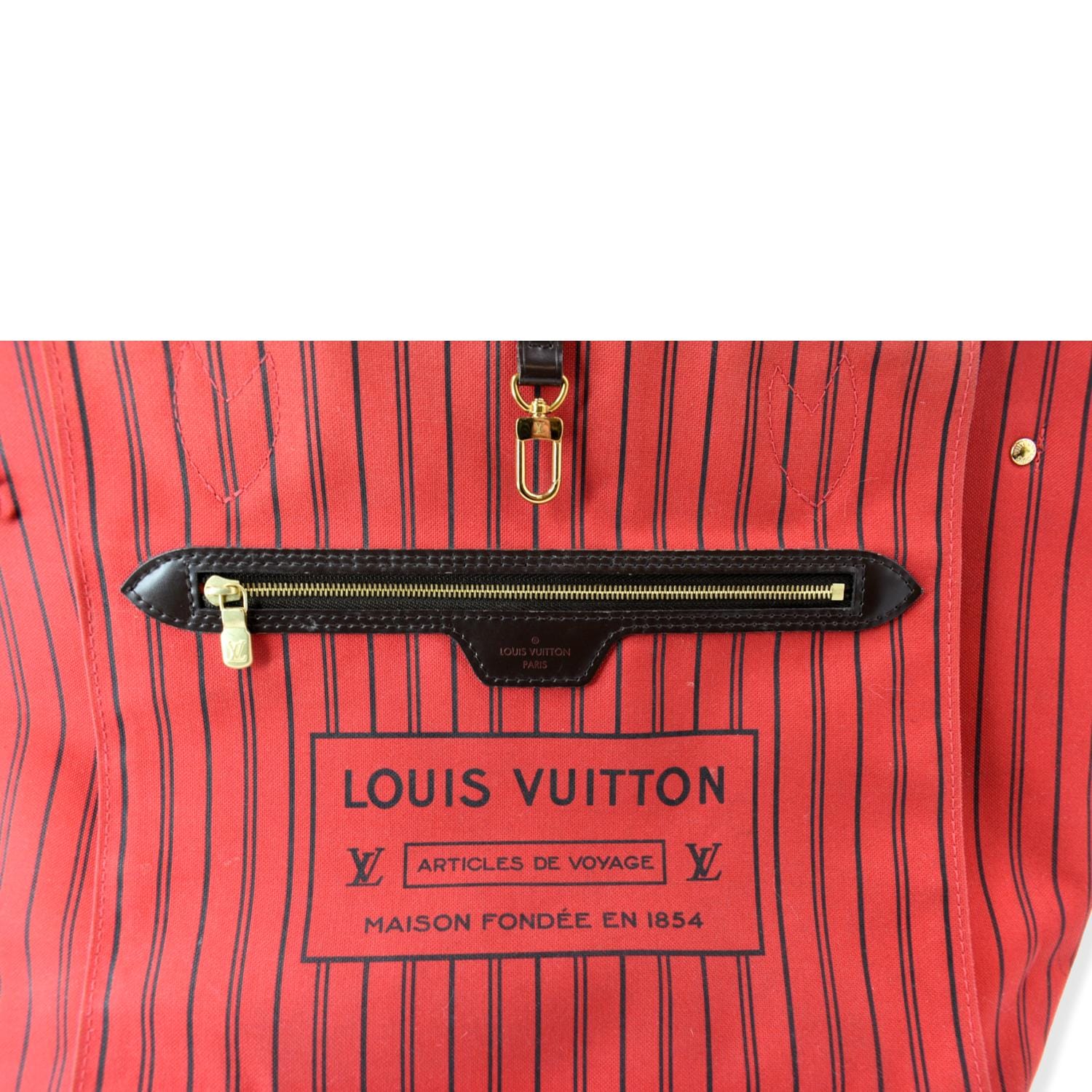 Louis Vuitton Neverfull MM Damier Ebene Tote Bag - DDH