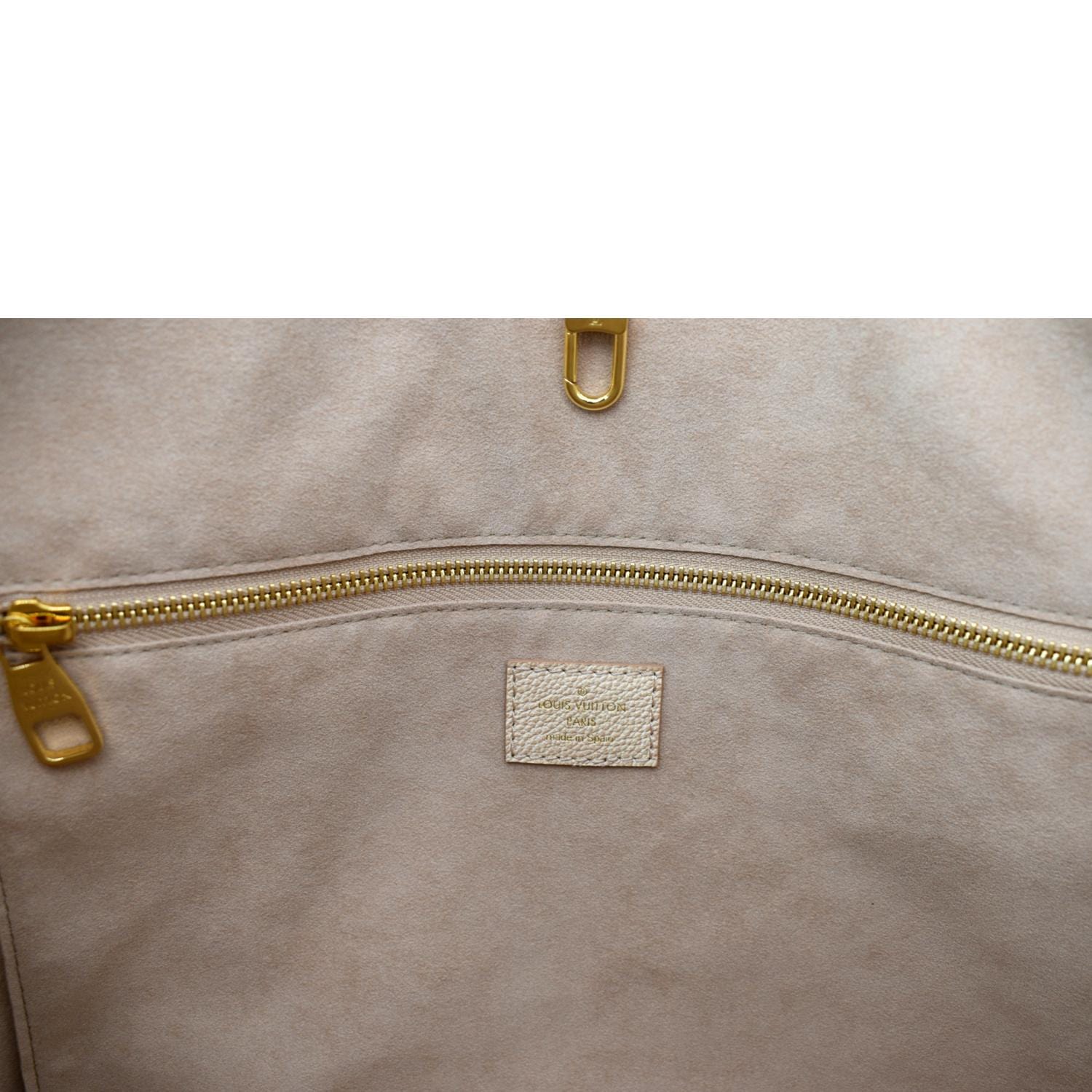LOUIS VUITTON Stardust Neverfull MM Monogram Leather Tote Bag Pale