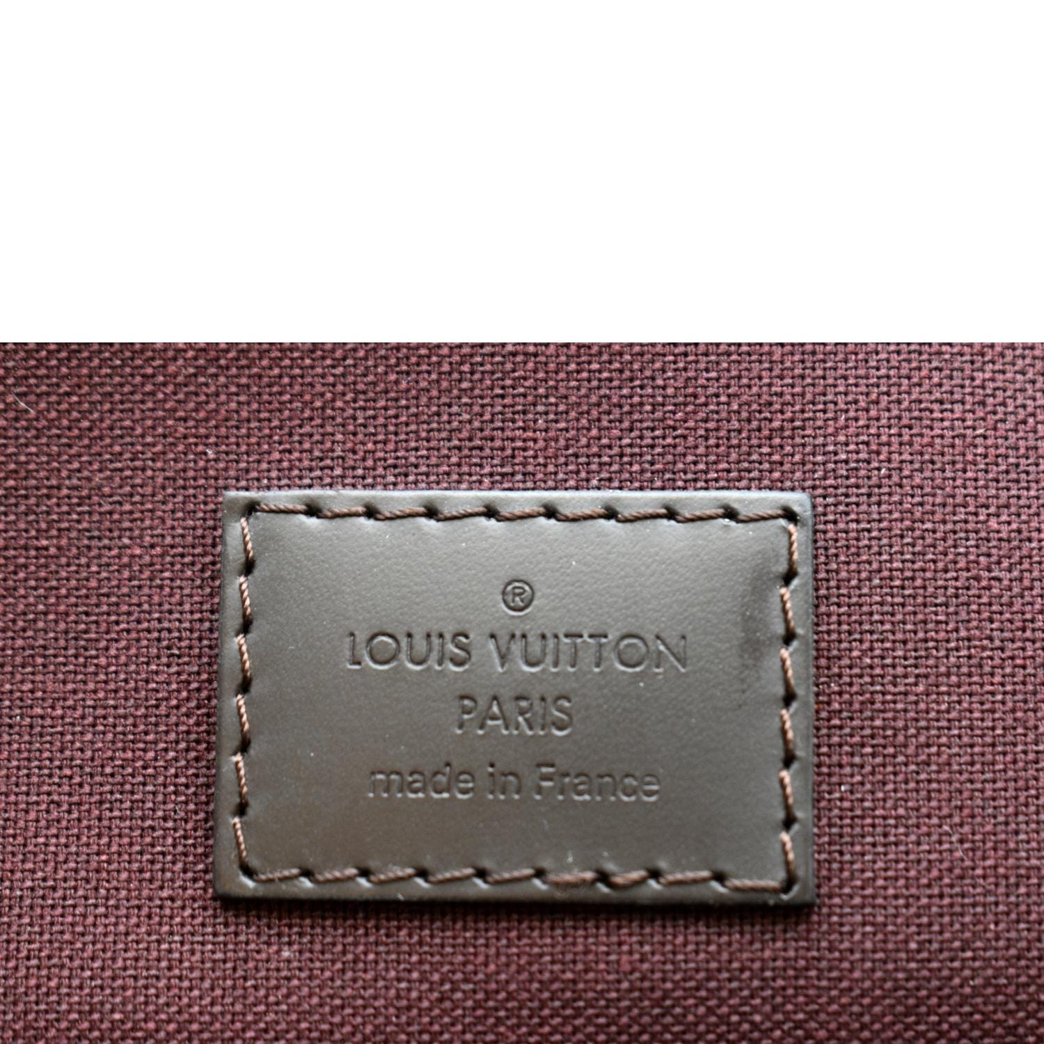 Louis Vuitton Brown Damier Ebene Félicie Pochette Gold Hardware, 2021 (Like New), Brown/Red Womens Handbag