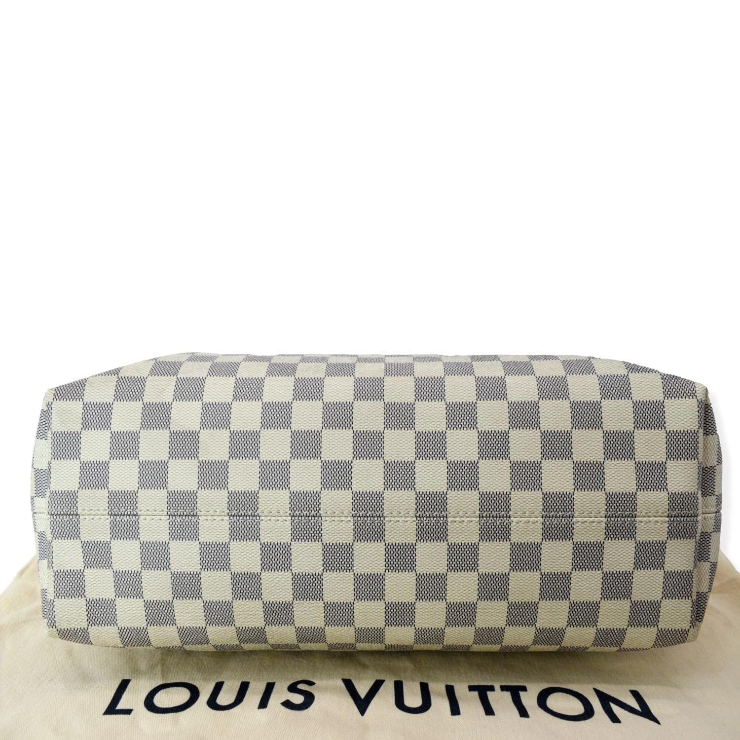 Louis Vuitton Graceful Pm 2018 Ballerine White Damier Azur Canvas Hobo -  MyDesignerly
