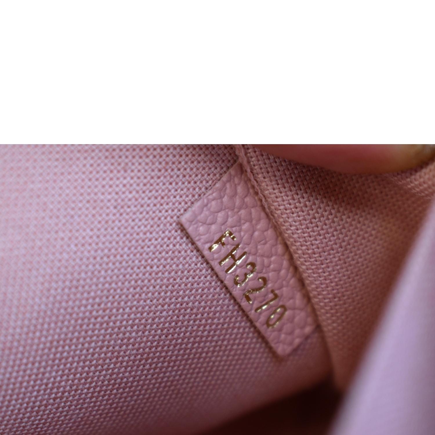 Louis Vuitton, Bags, Rareca064 Lv Monogram Mini Lin Pinkred Wallet