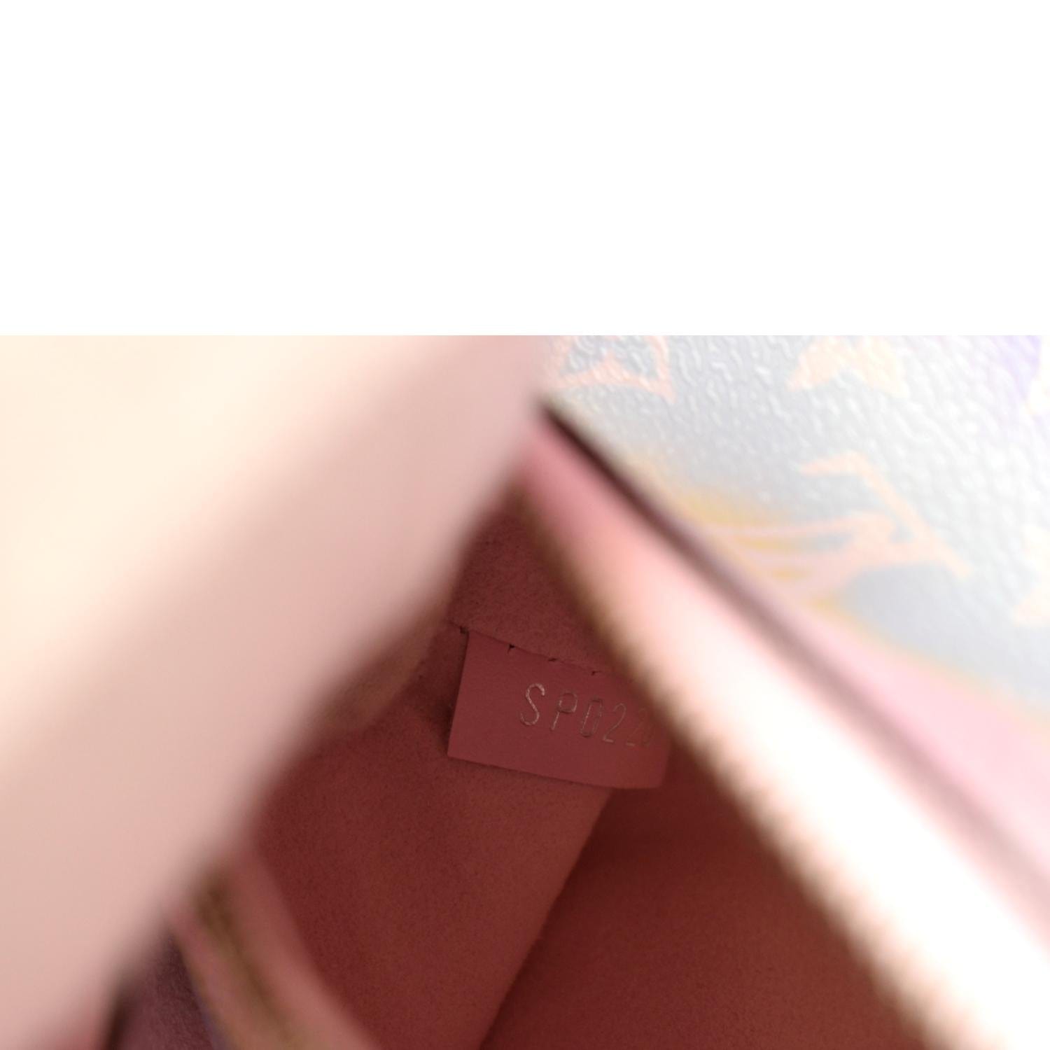 Louis Vuitton, Bags, Louis Vuitton Escale Pastel Pink Neverfull Mm  Pochette In Like New Condition