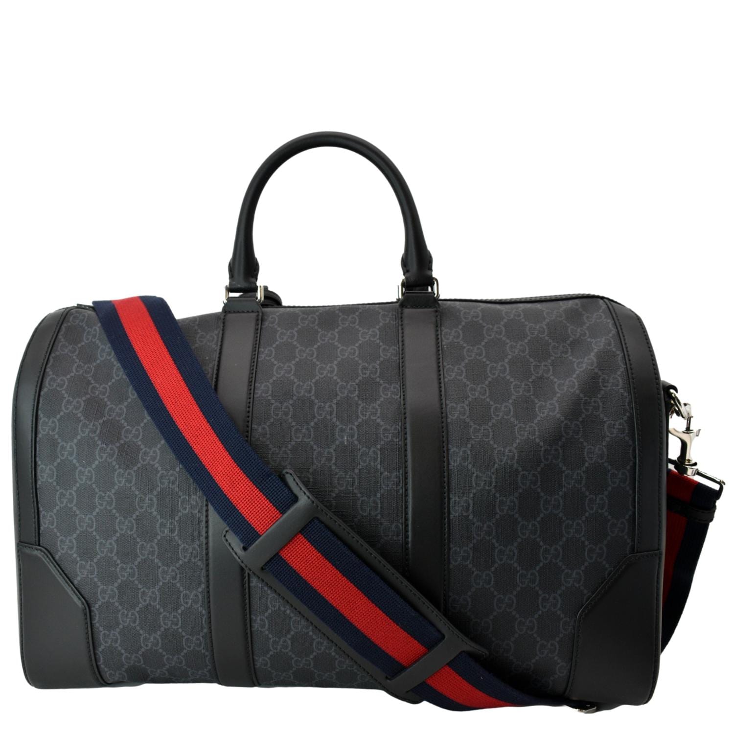 Sold at Auction: Gucci Accessory Collection GG Supreme Web Boston Bag