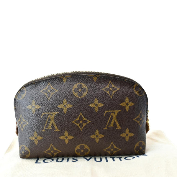 LOUIS VUITTON Monogram Canvas Cosmetic Pouch Brown