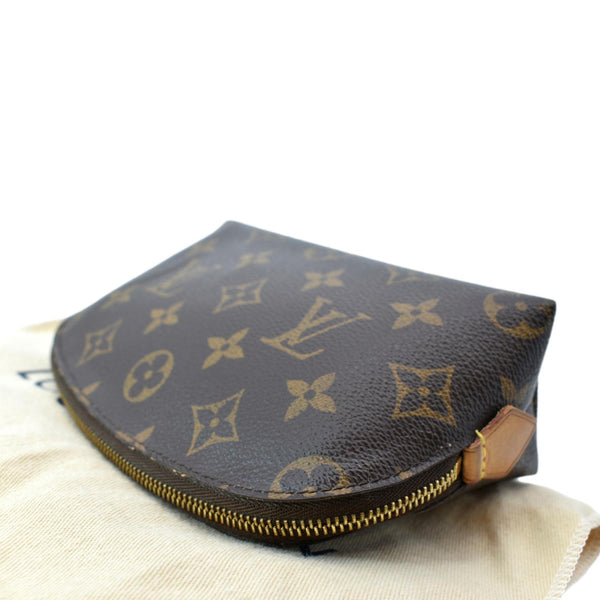 LOUIS VUITTON Monogram Canvas Cosmetic Pouch Brown