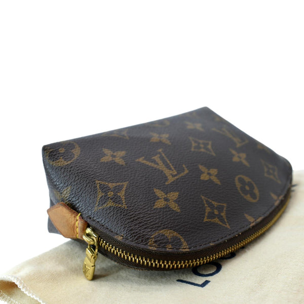 LOUIS VUITTON Monogram Canvas Cosmetic Pouch Brown