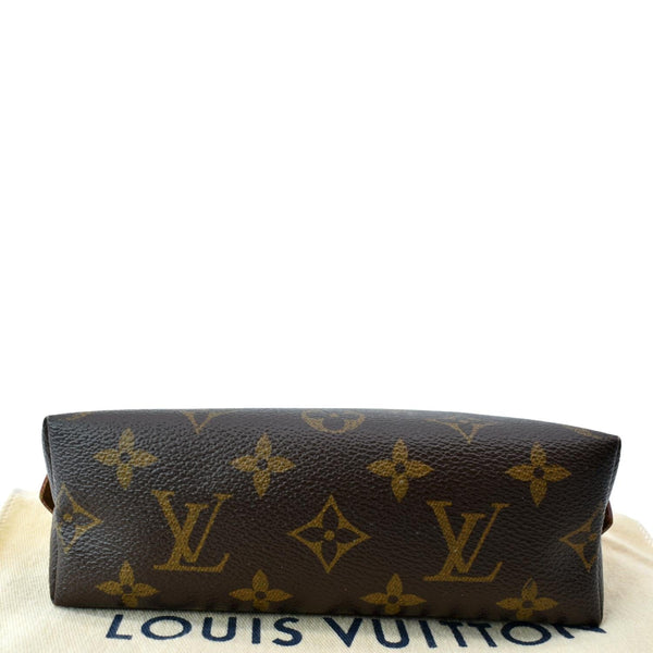 LOUIS VUITTON Monogram Canvas Cosmetic Pouch Brown