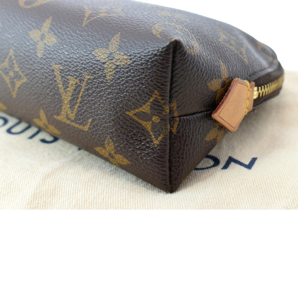 LOUIS VUITTON Monogram Canvas Cosmetic Pouch Brown