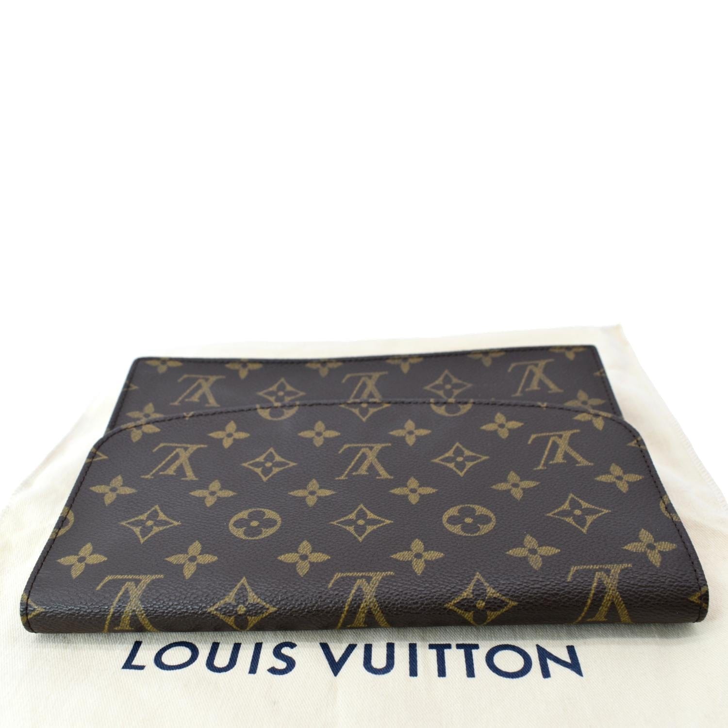 Louis Vuitton Poche Toilette Canvas Clutch Bag (pre-owned) in Black