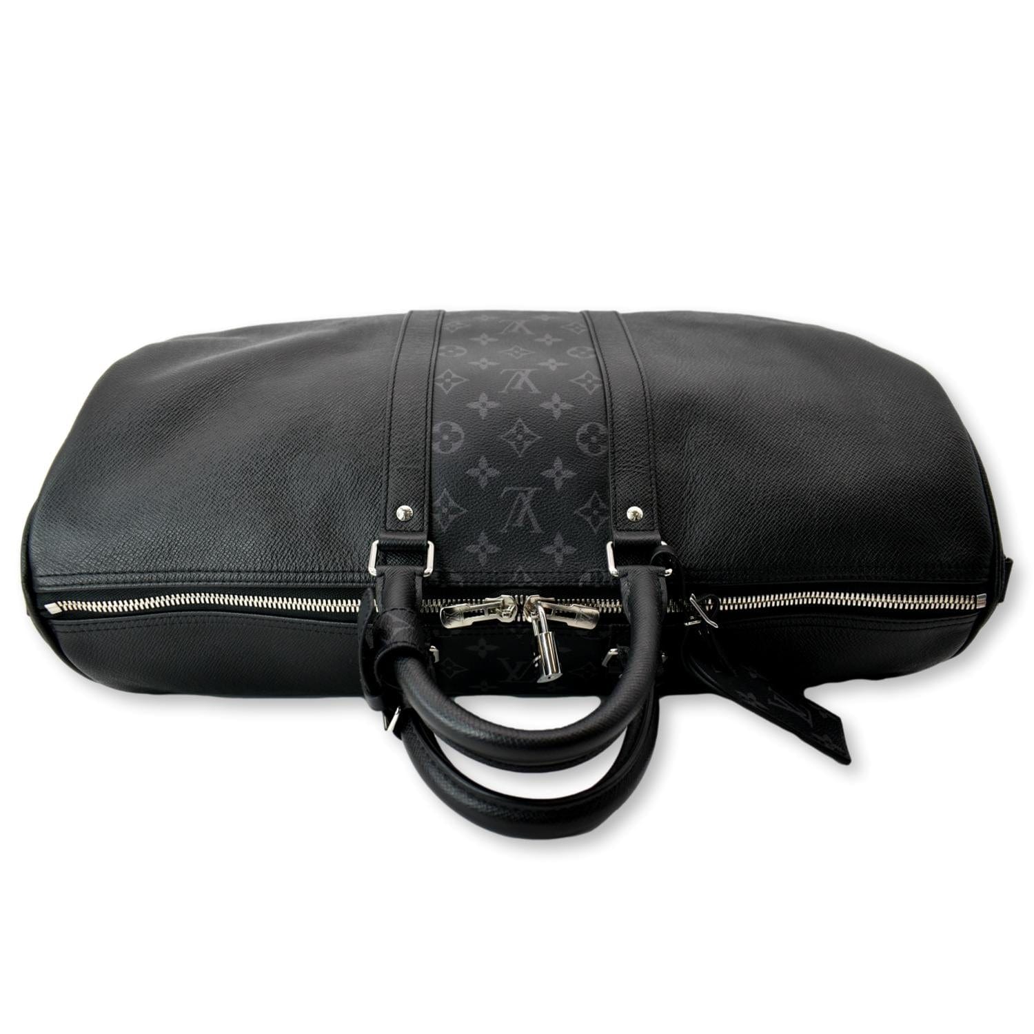 Louis Vuitton Keepall Bandouliere Monogram Bahia Taiga 50 Yellow in Taiga  Leather/Coated Canvas with Silver-tone - US