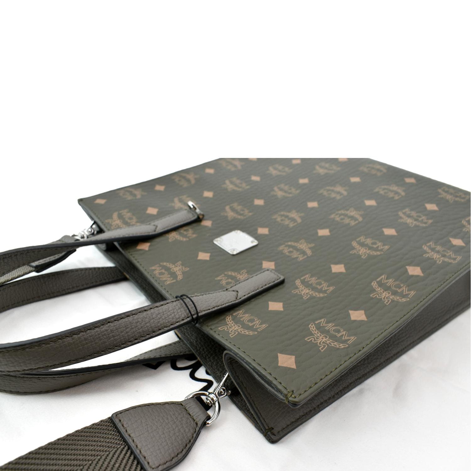 Men's Leather Monogram Print Pouch Purse in 2023