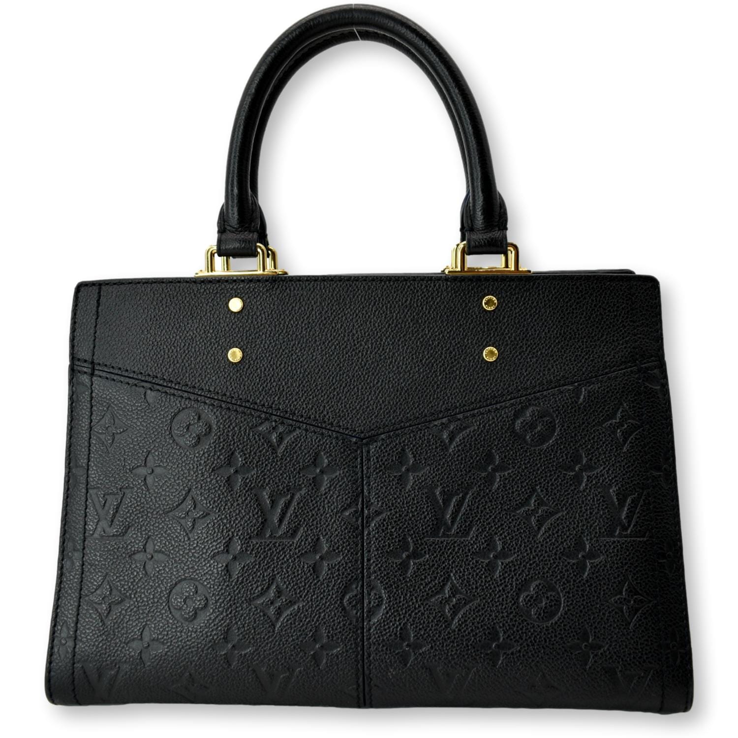 Louis Vuitton Sully PM bag in black leather ref.770666 - Joli Closet