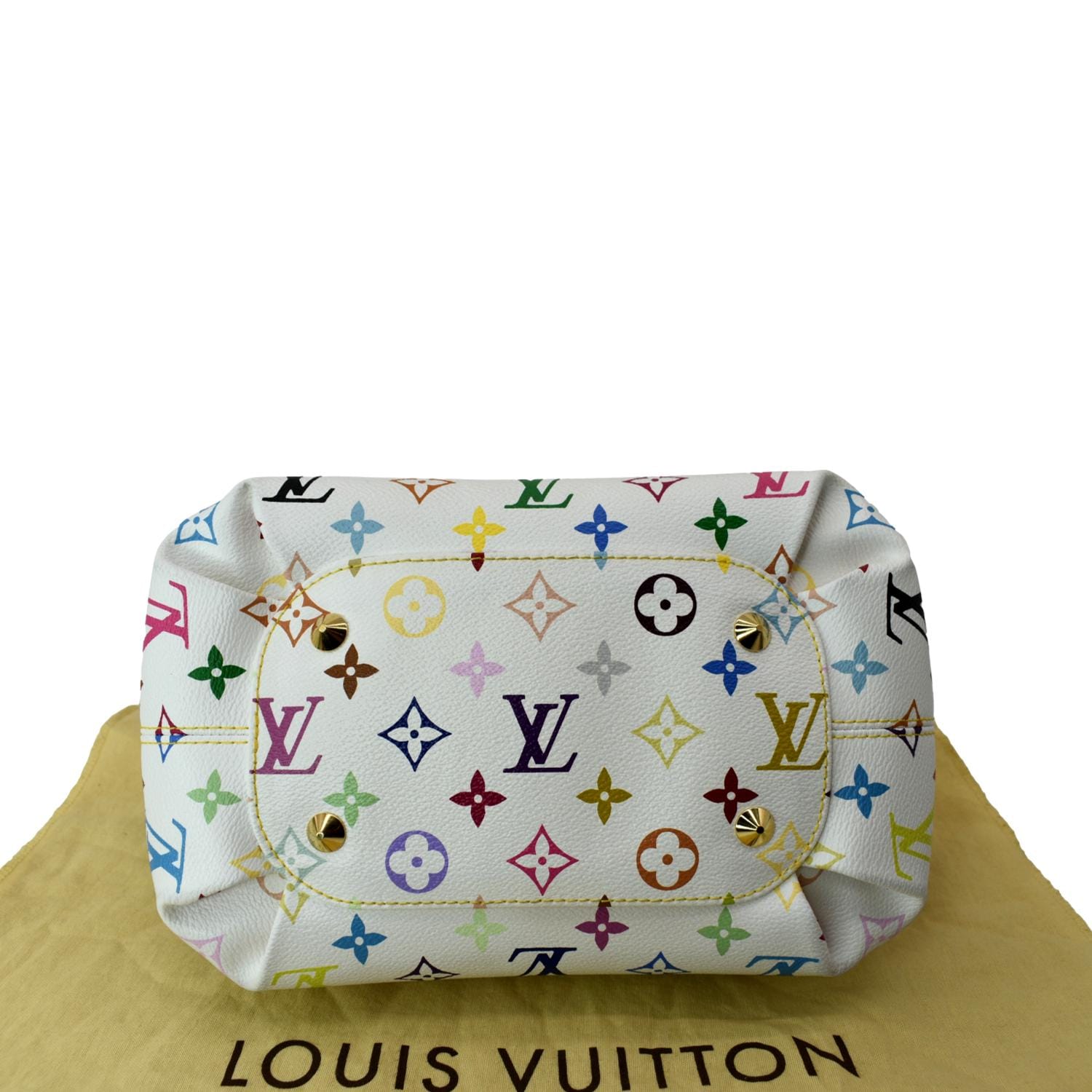 LOUIS VUITTON Monogram Multicolor Annie MM White 1272004